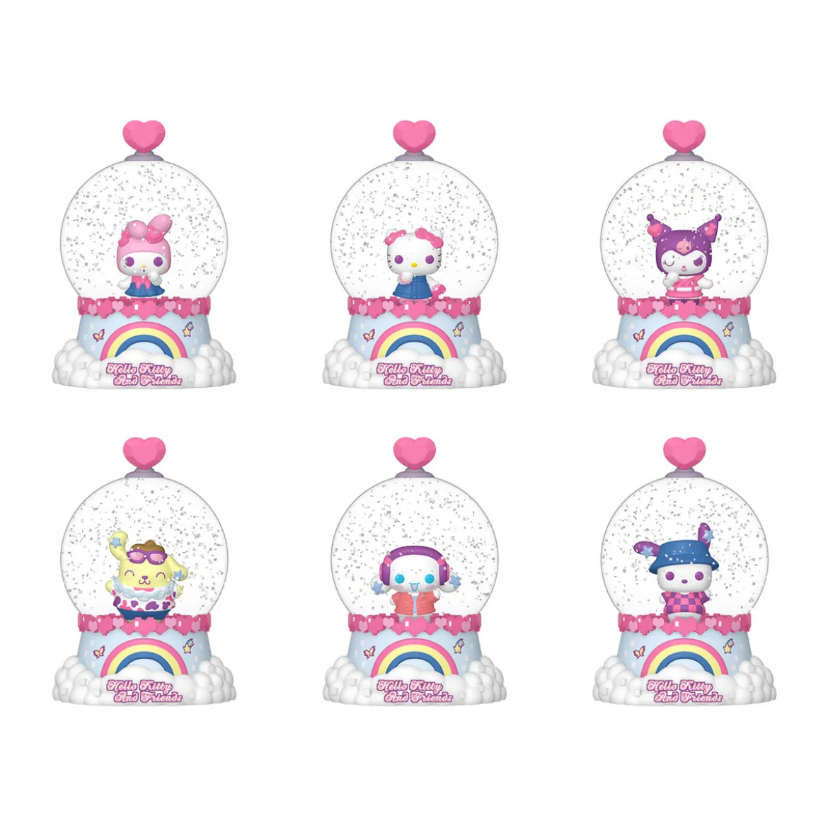 Hello Kitty and Friends - Mystery Funko Pop Glitter Schneekugel 12er Display