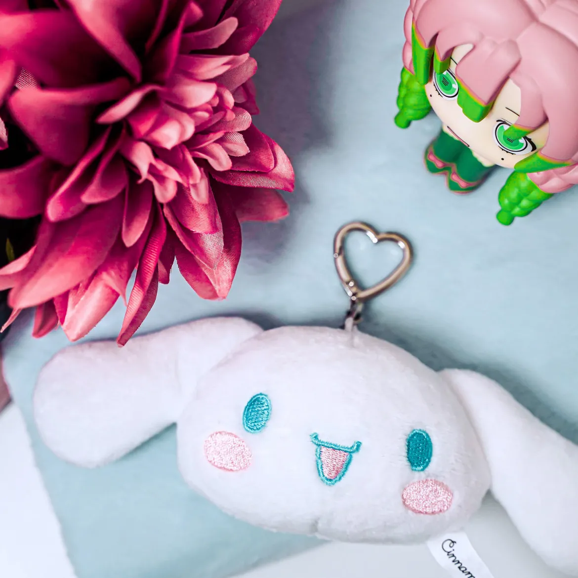 Hello Kitty - Cinnamoroll Plüsch Schlüsselanhänger