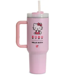 Hello Kitty - Flower To Go Becher mit Strohhalm