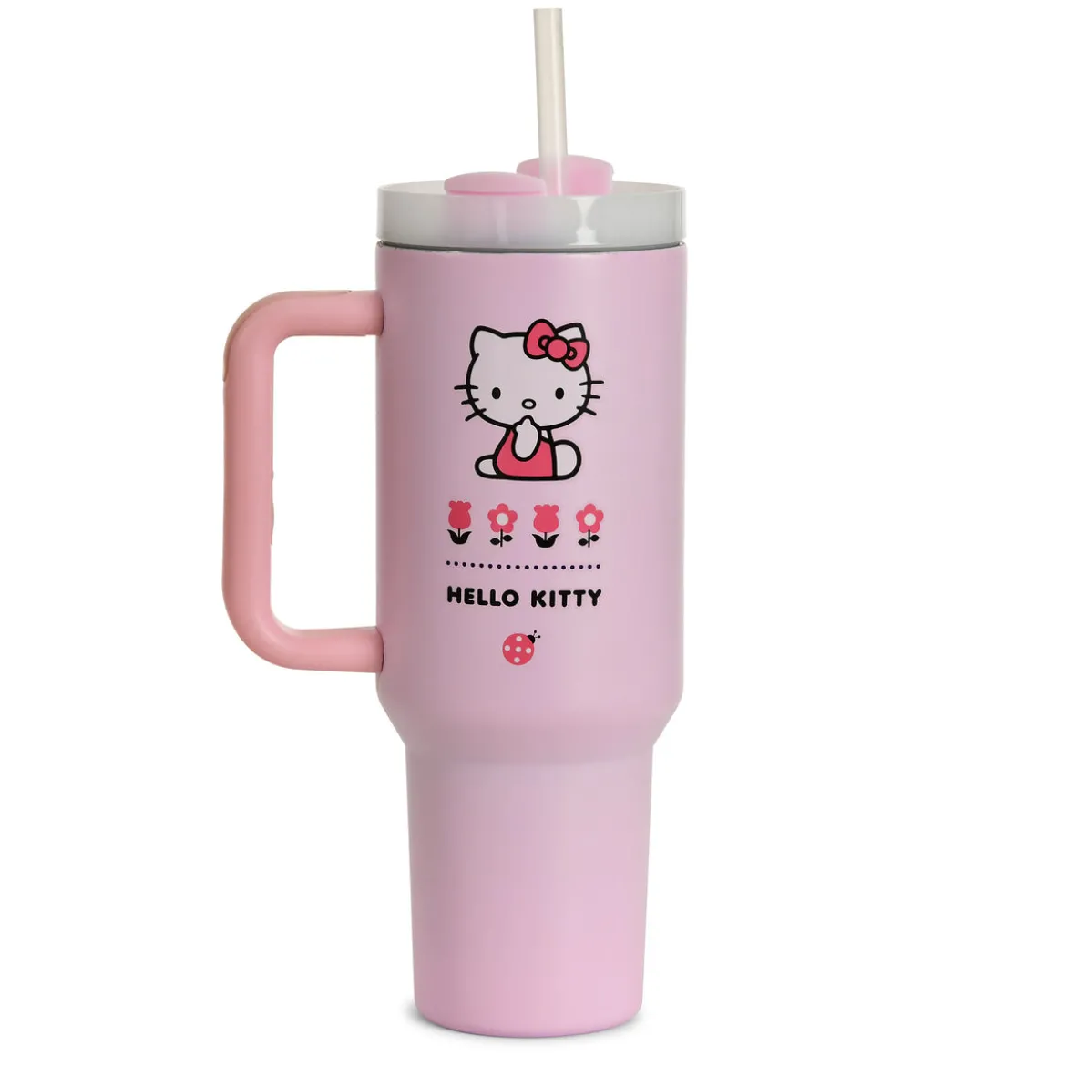 Hello Kitty - Flower To Go Becher mit Strohhalm