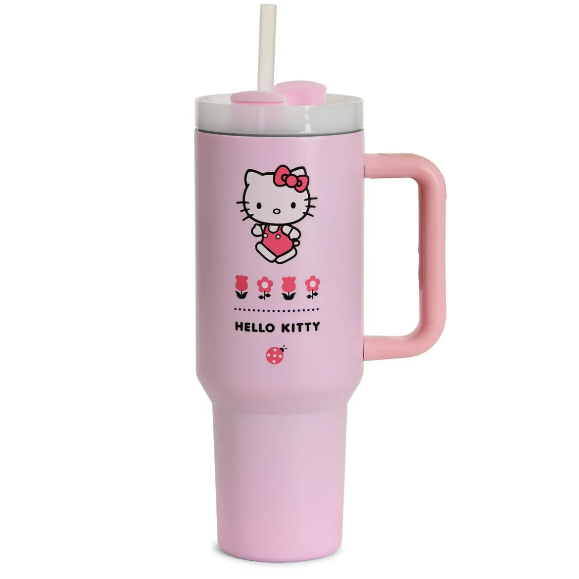 Hello Kitty - Flower To Go Becher mit Strohhalm