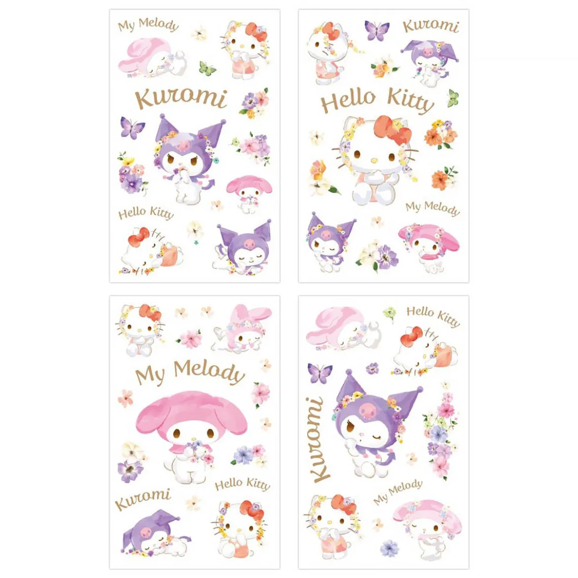 Hello Kitty & Friends Sticker Set Pastel Vivid