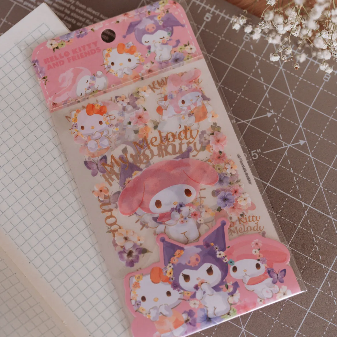 Hello Kitty & Friends Sticker Set Pastel Vivid