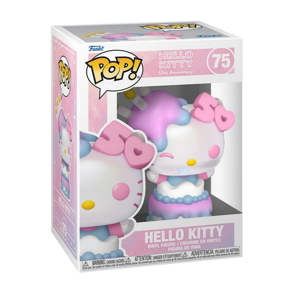 Hello Kitty Funko Pop Figur mit Kuchen 50th Anniversary