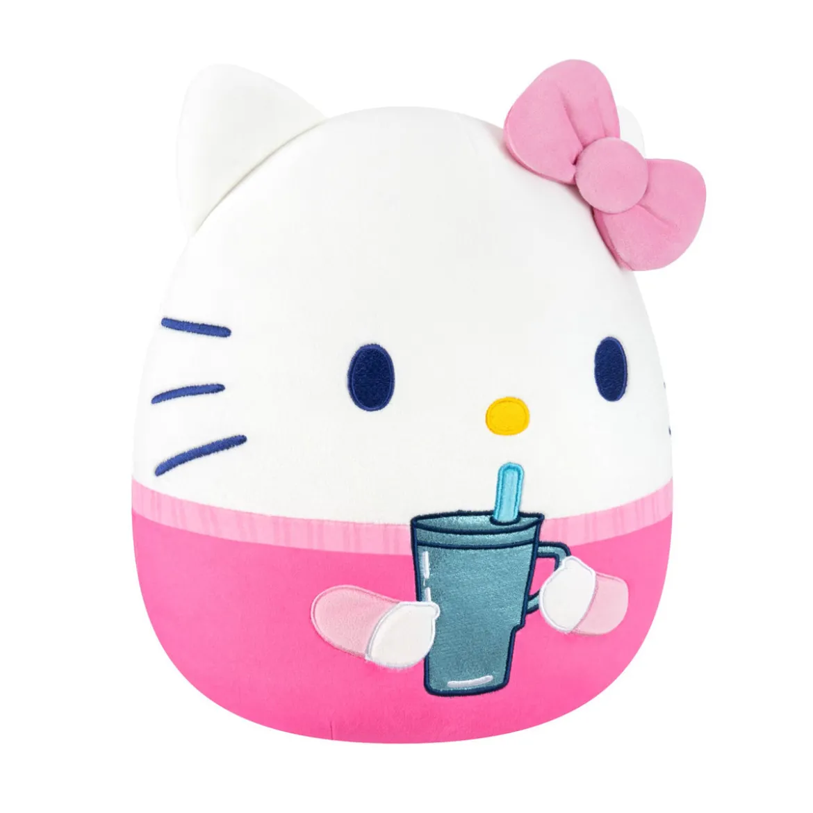 Hello Kitty mit Becher Squishmallows Plüsch Figur