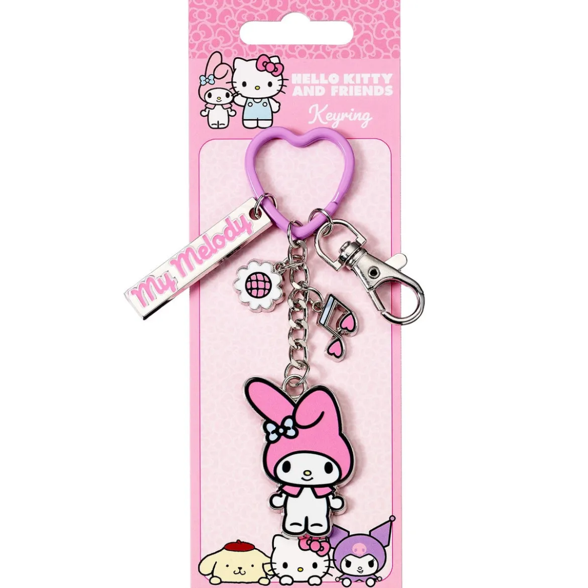 Hello Kitty Schlüsselanhänger mit My Melody Anhänger 15 cm