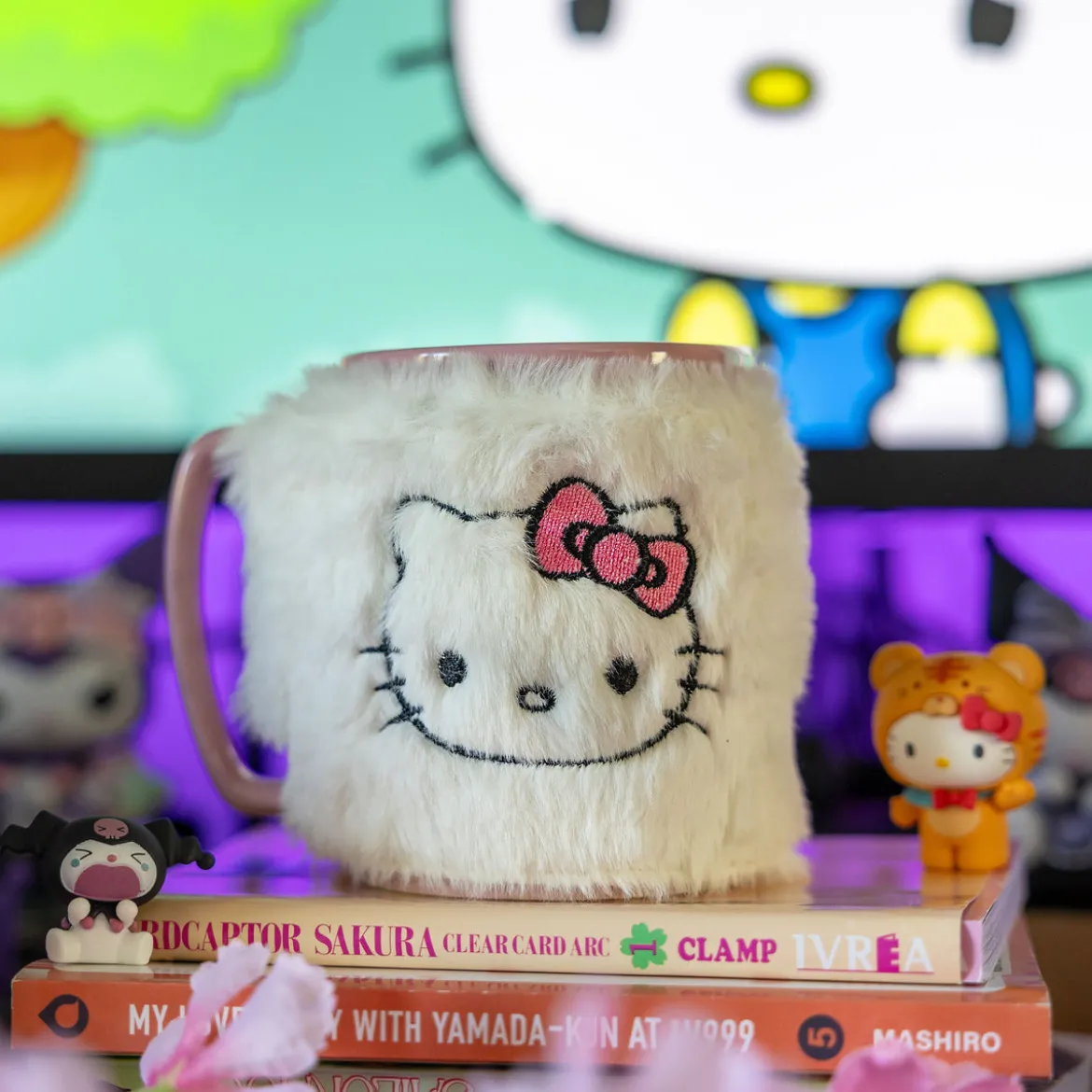 Hello Kitty Tasse mit Plüschüberzug