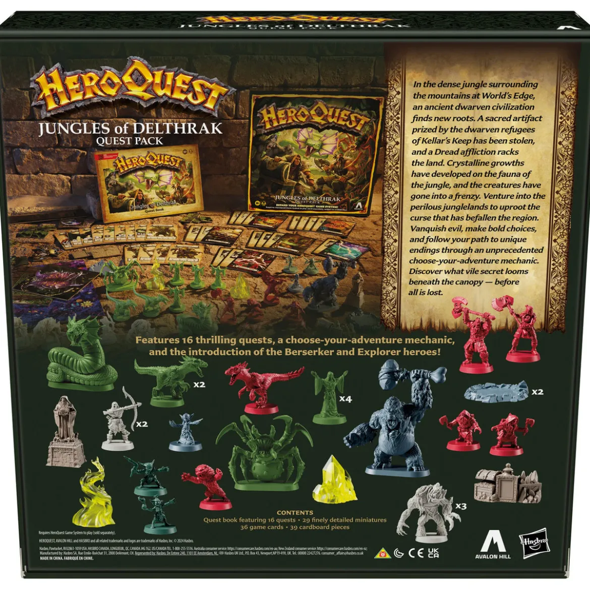 HeroQuest Brettspiel-Erweiterung Jungles of Delthrak Abenteuerpack *Englische Version*