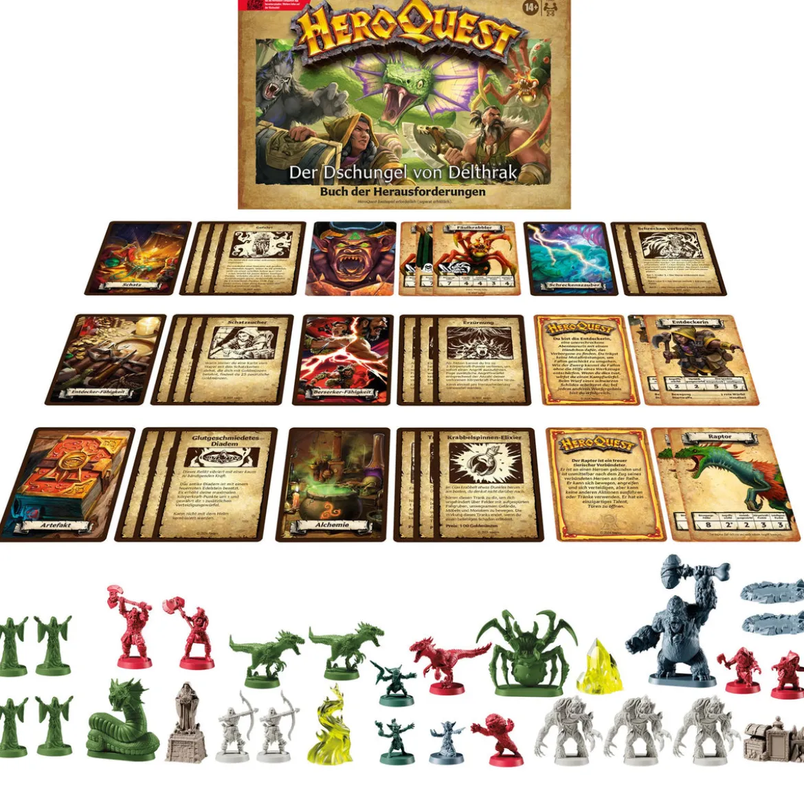 HeroQuest Brettspiel-Erweiterung Der Dschungel von Delthrak Abenteuerpack *Deutsche Version*