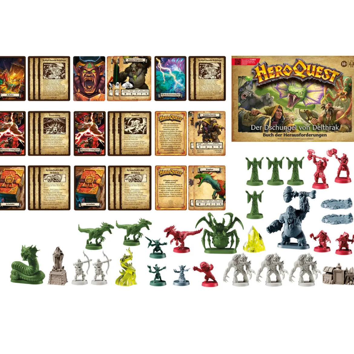 HeroQuest Brettspiel-Erweiterung Der Dschungel von Delthrak Abenteuerpack *Deutsche Version*