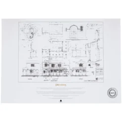 Herr der Ringe Bauplan Kunstdruck The Courtyard of Minas