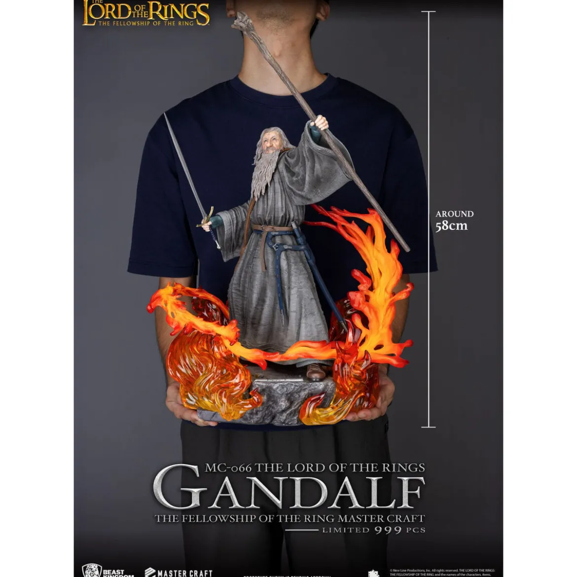 Herr der Ringe Master Craft Statue Gandalf 58 cm