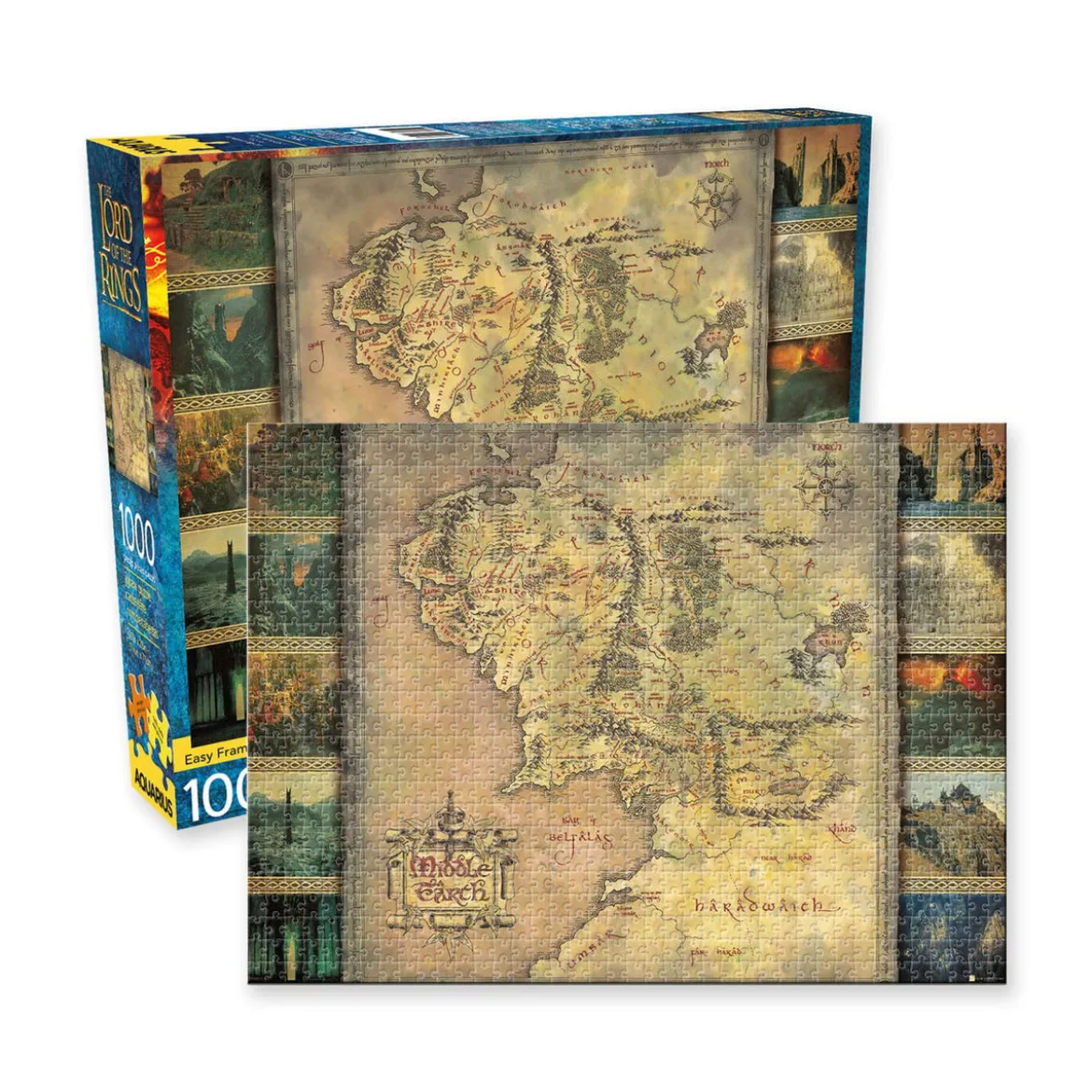 Herr der Ringe Puzzle Map (1000 Teile)