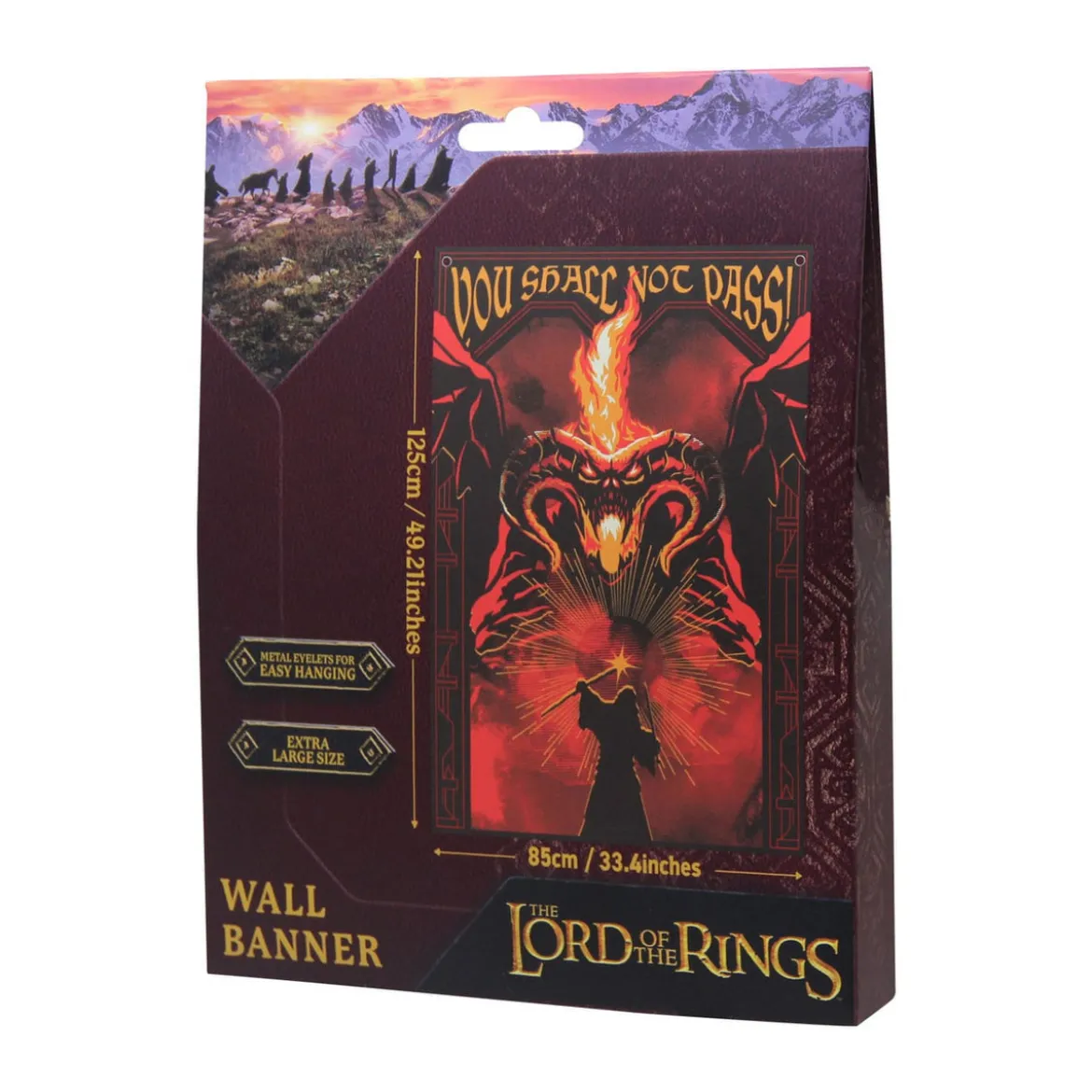 Herr der Ringe Wandbehang You shall not pass! 125 x 85 cm