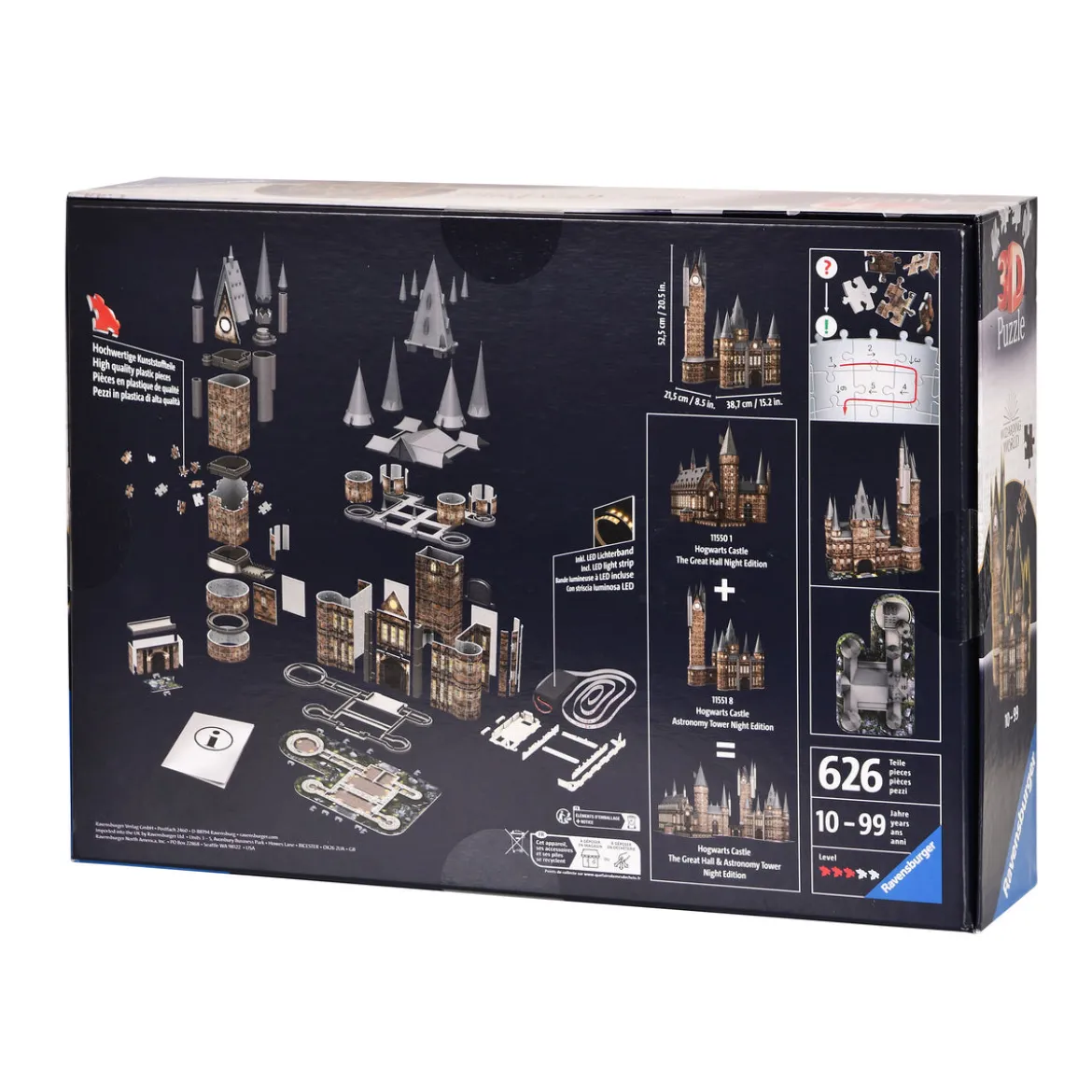 Hogwarts Schloss Astronomie-Turm 3D Puzzle mit Beleuchtung - Harry Potter