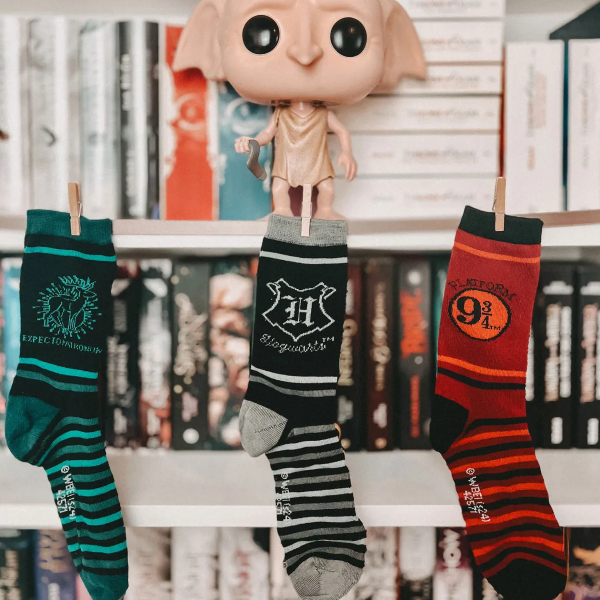 Hogwarts Socken 3er Set in Geschenkbox - Harry Potter