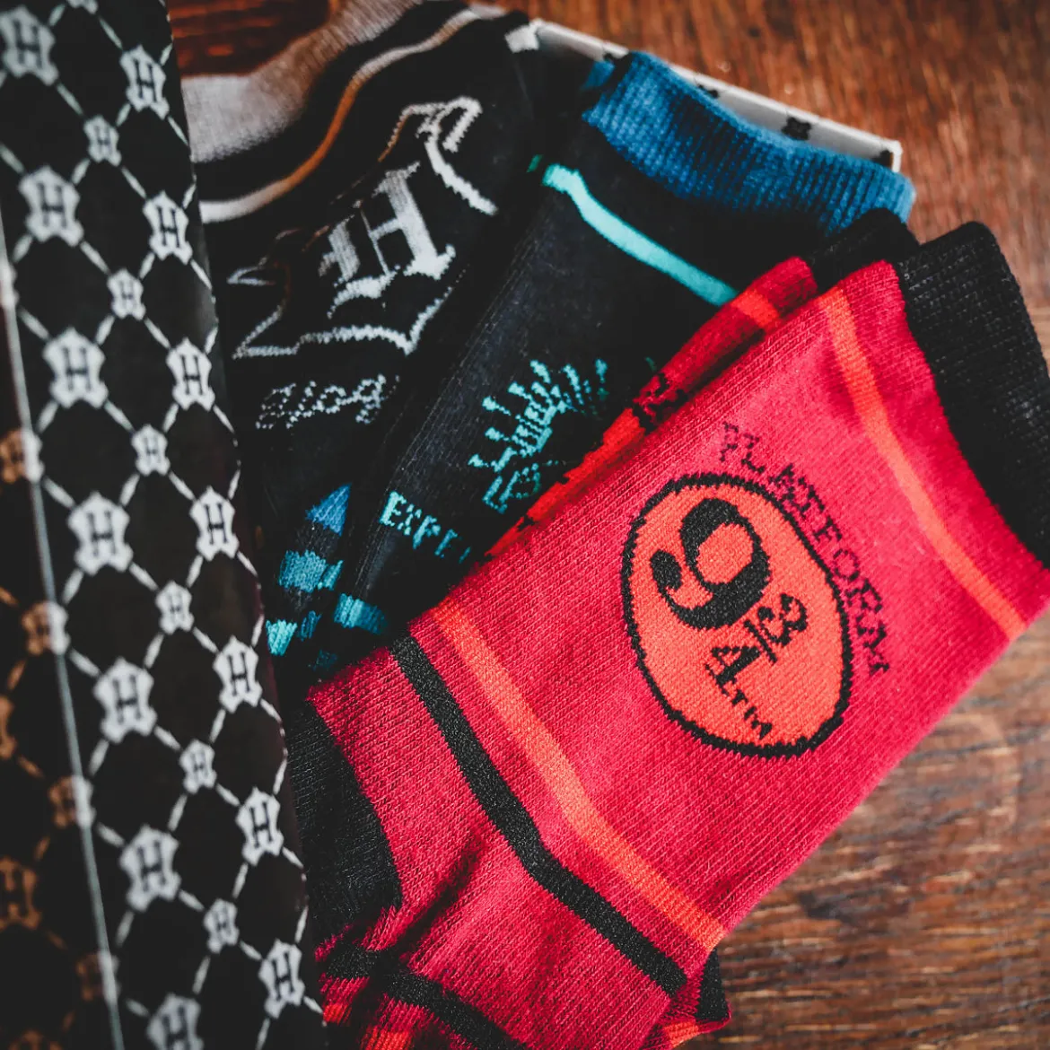 Hogwarts Socken 3er Set in Geschenkbox - Harry Potter