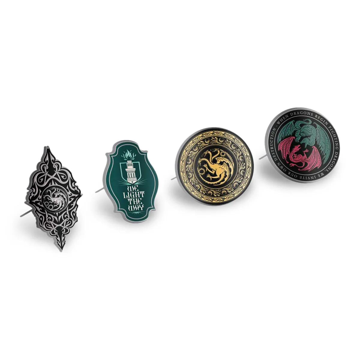 House of Dragon - Symbols Pins 4er Set