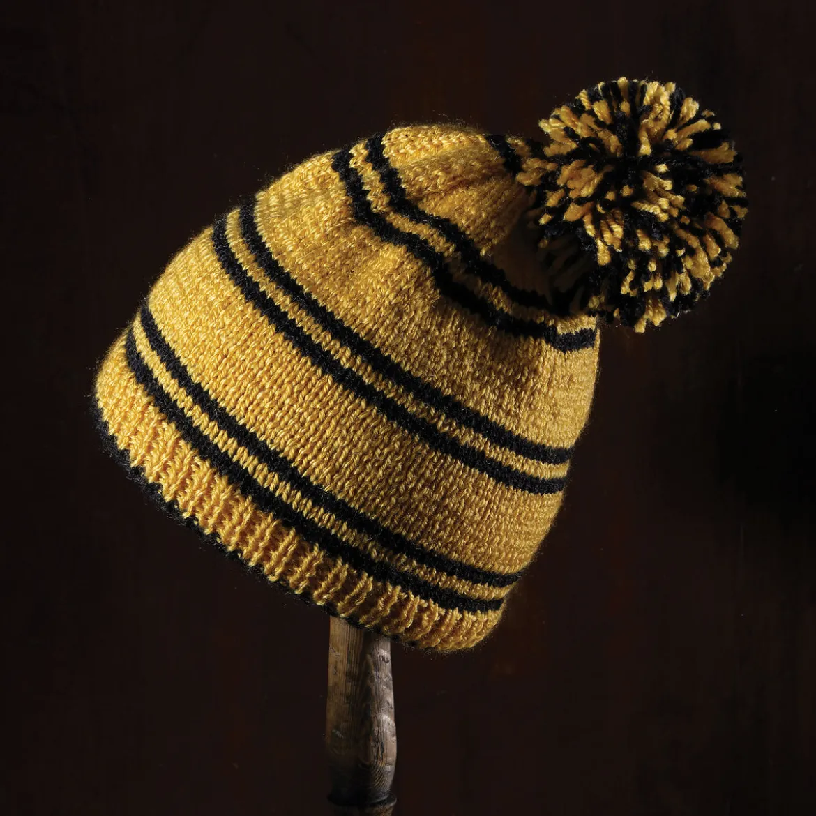 Hufflepuff Bommelmütze Strick-Set - Harry Potter