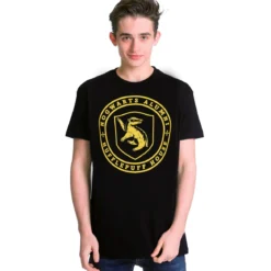 Hufflepuff Hogwarts Alumni T-Shirt schwarz - Harry Potter