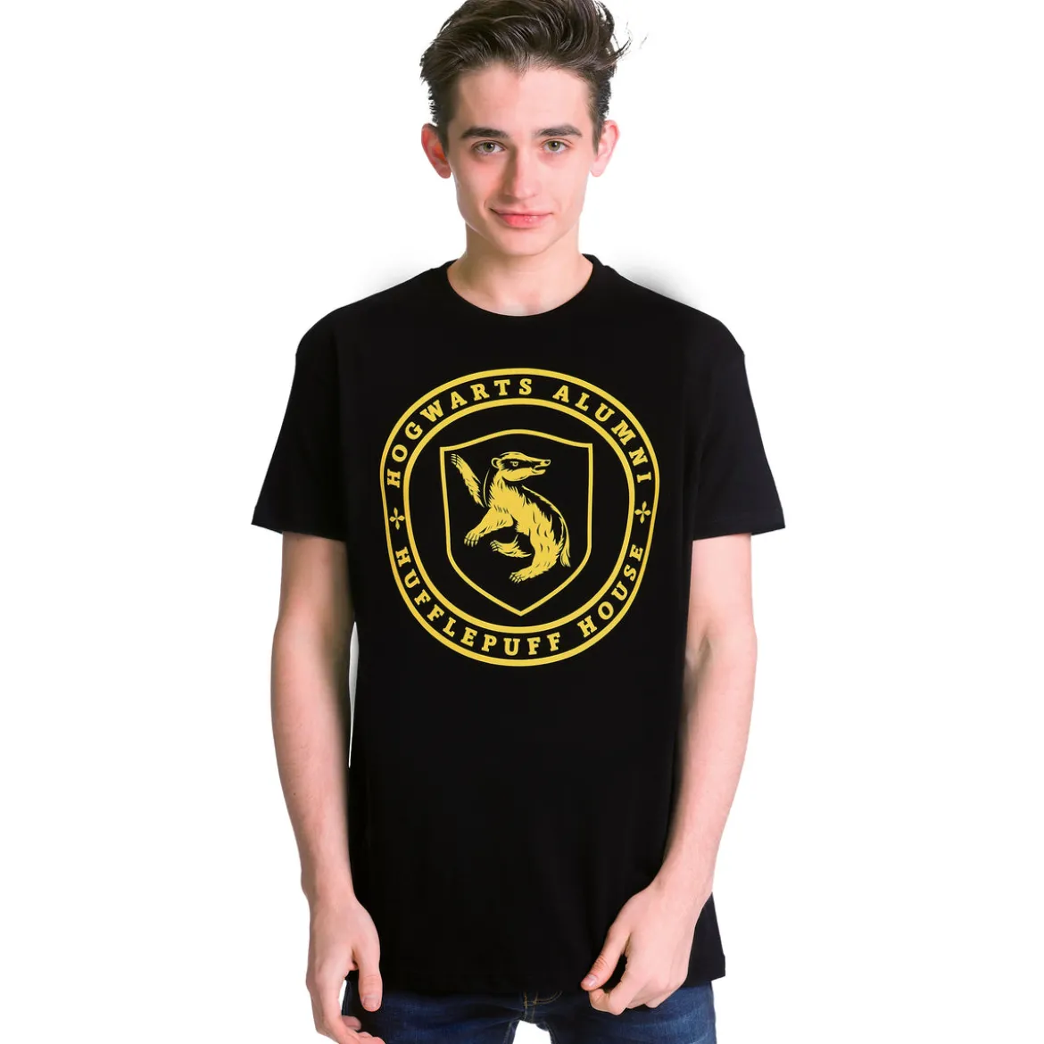 Hufflepuff Hogwarts Alumni T-Shirt schwarz - Harry Potter