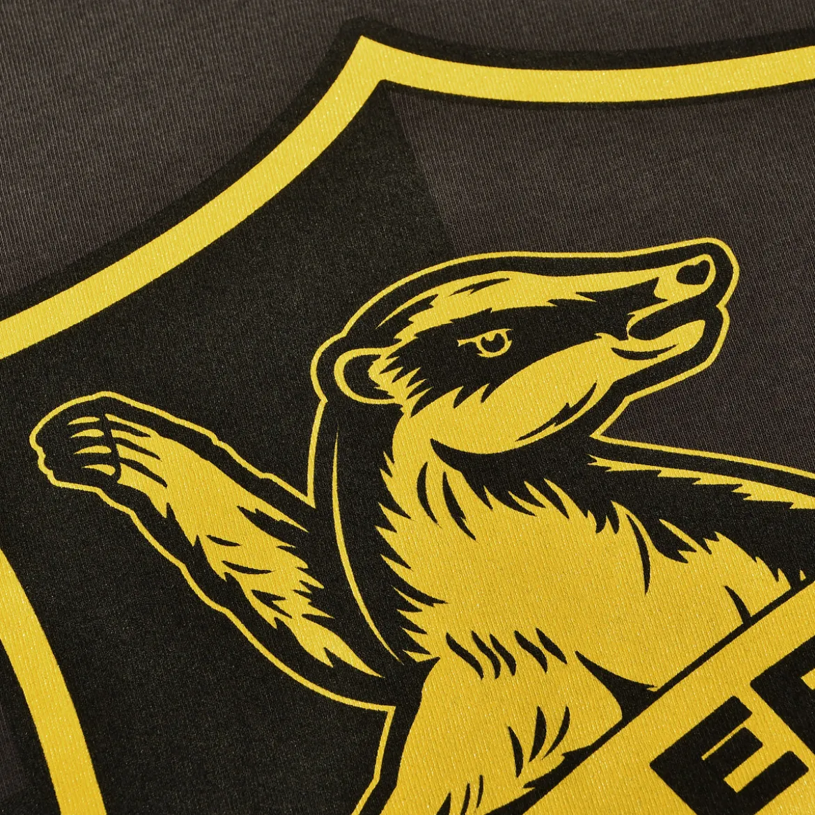 Hufflepuff Logo T-Shirt grau - Harry Potter