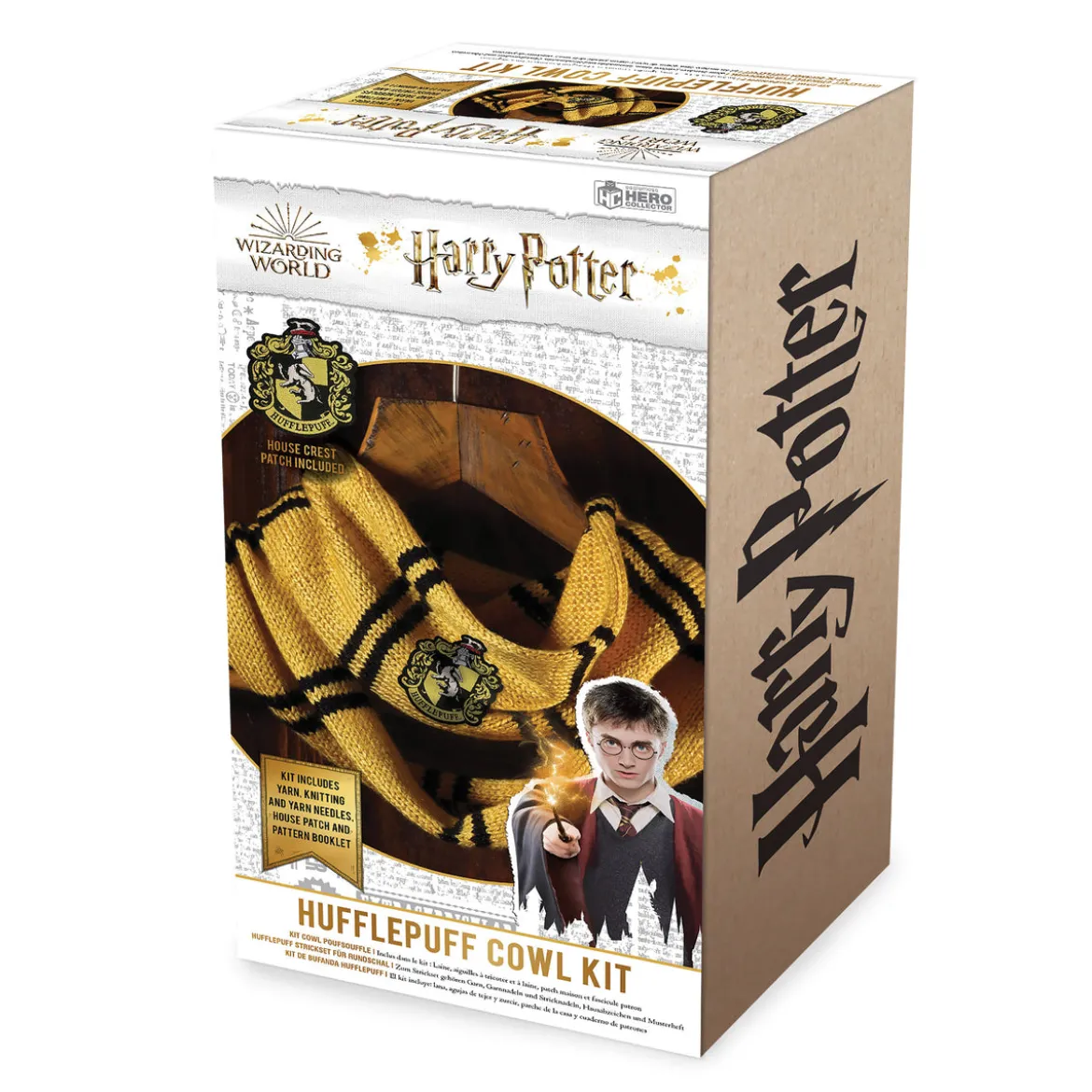 Hufflepuff Loop Schal Strick-Set - Harry Potter