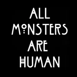 Human Monsters T-Shirt für American Horror Story Fans schwarz