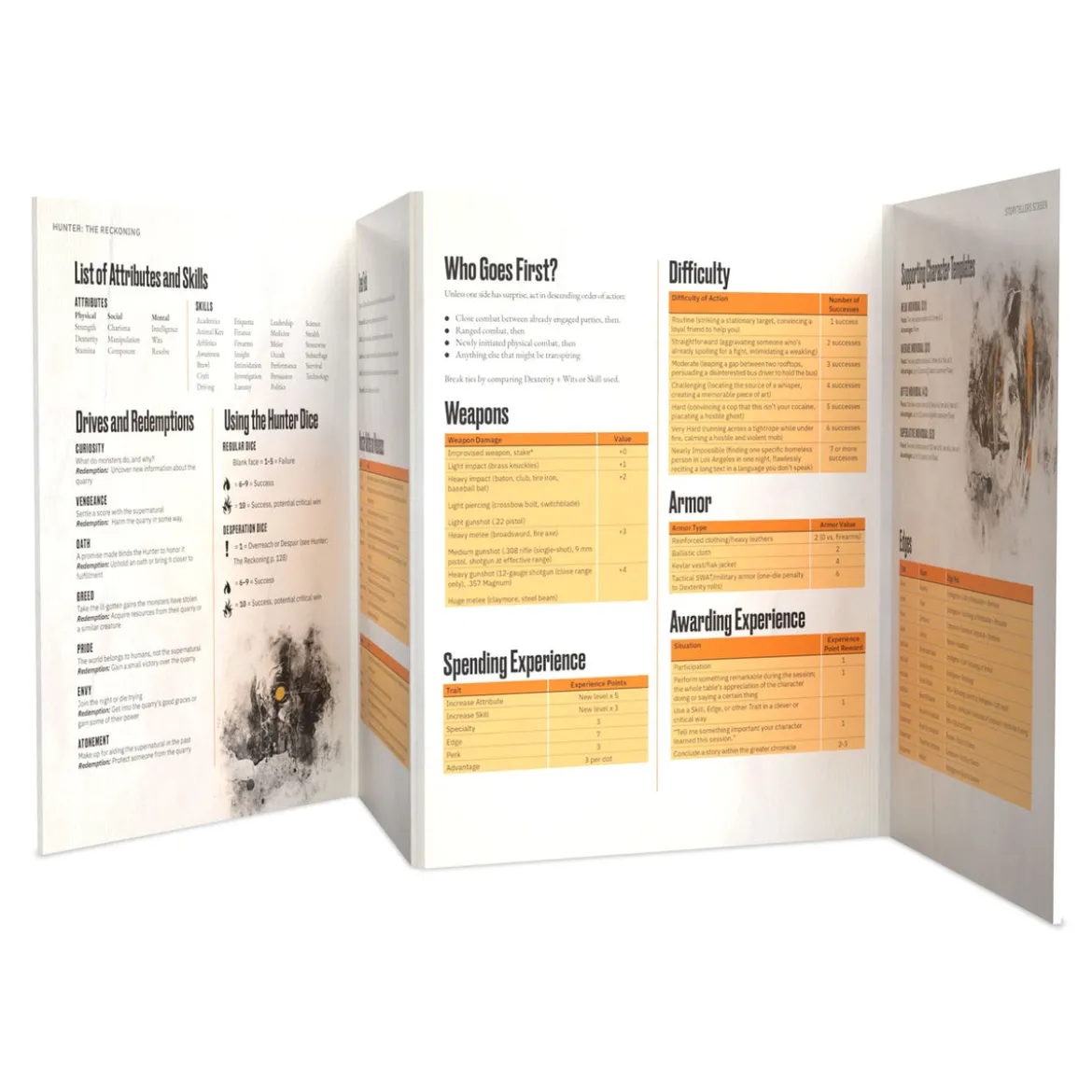 Hunter: The Reckoning 5th Edition RPG Storyteller's Screen