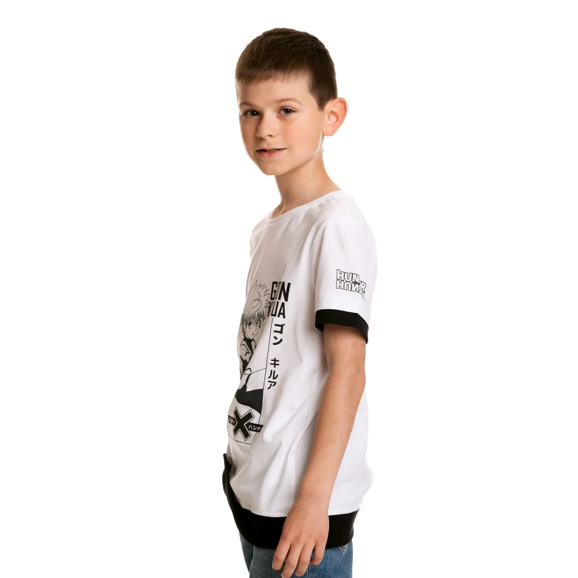 Hunter x Hunter - Gon Killua T-Shirt Kinder weiß