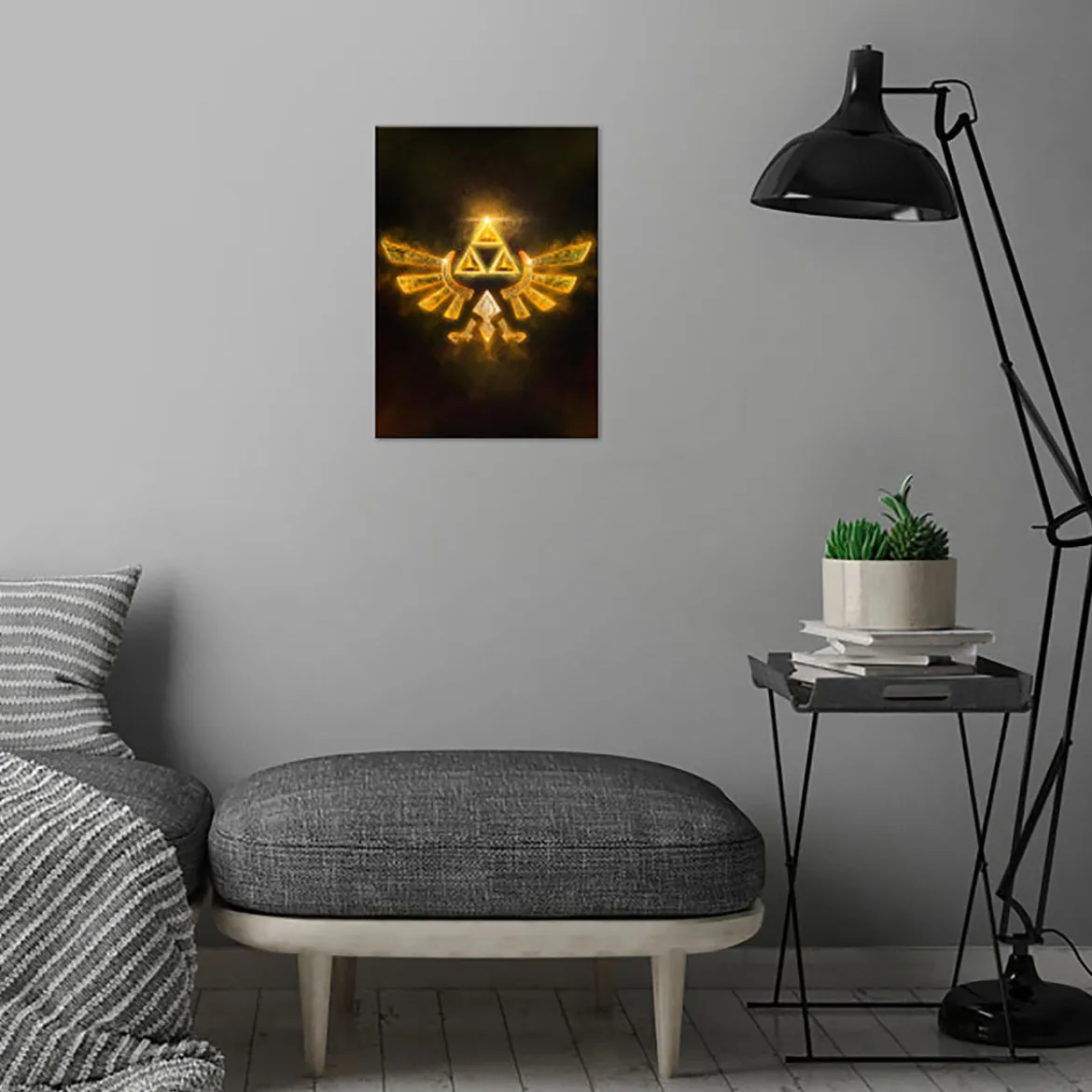 Hyrule Logo Metall Poster für Zelda Fans