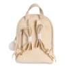 Ilustrata - Dark Ramen Rucksack mit Pom Pom Anhänger beige