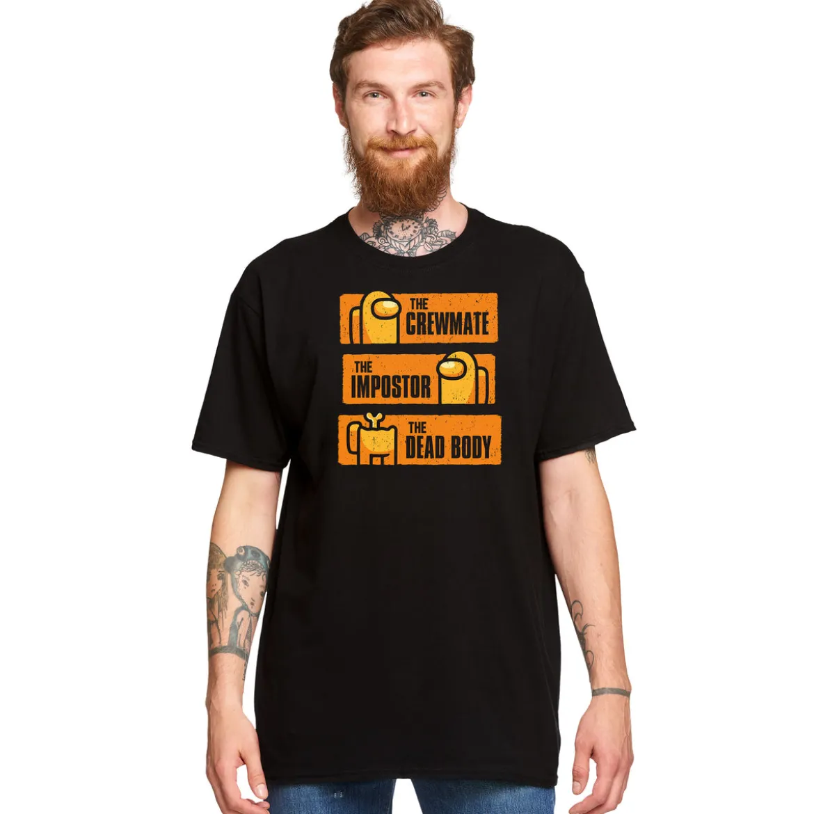 Impostor From Life To Death T-Shirt für Among Us Fans schwarz
