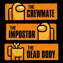Impostor From Life To Death T-Shirt für Among Us Fans schwarz