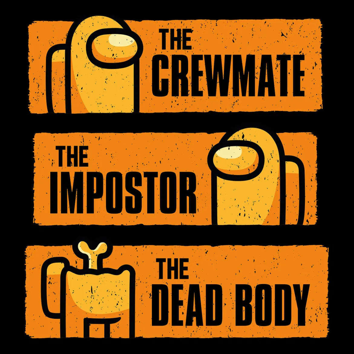 Impostor From Life To Death T-Shirt für Among Us Fans schwarz