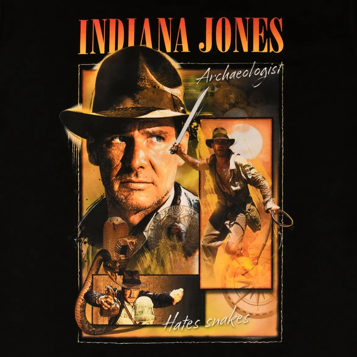 Indiana Jones - Homage T-Shirt schwarz