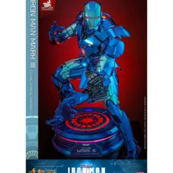 Iron Man Movie Masterpiece Diecast Actionfigur 1/6 Iron Man Mark III (Stealth Mode Ver.) 2.0 Hot Toys Exclusive 33 cm