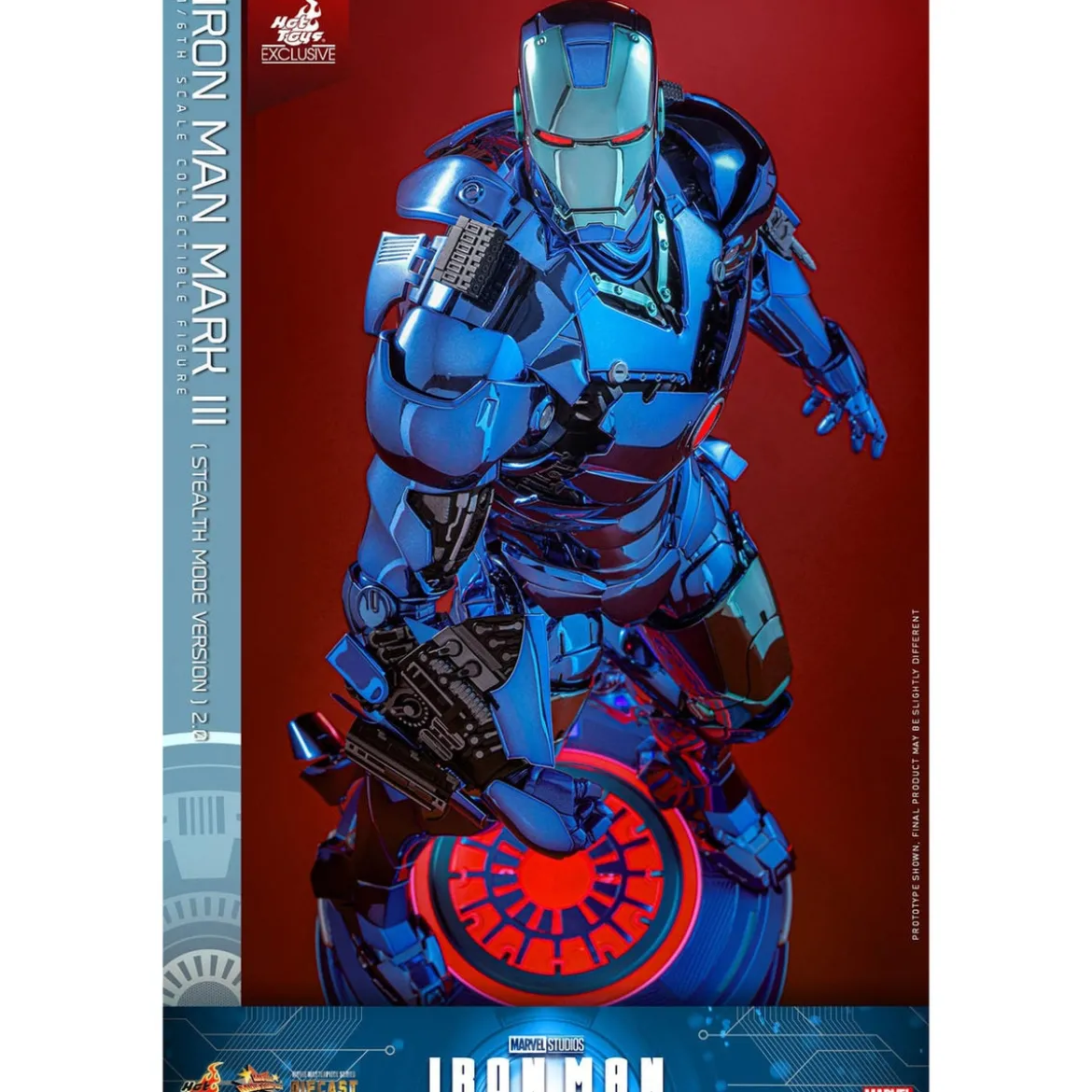 Iron Man Movie Masterpiece Diecast Actionfigur 1/6 Iron Man Mark III (Stealth Mode Ver.) 2.0 Hot Toys Exclusive 33 cm