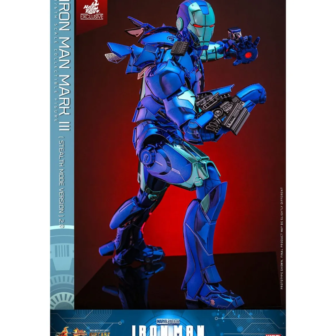 Iron Man Movie Masterpiece Diecast Actionfigur 1/6 Iron Man Mark III (Stealth Mode Ver.) 2.0 Hot Toys Exclusive 33 cm