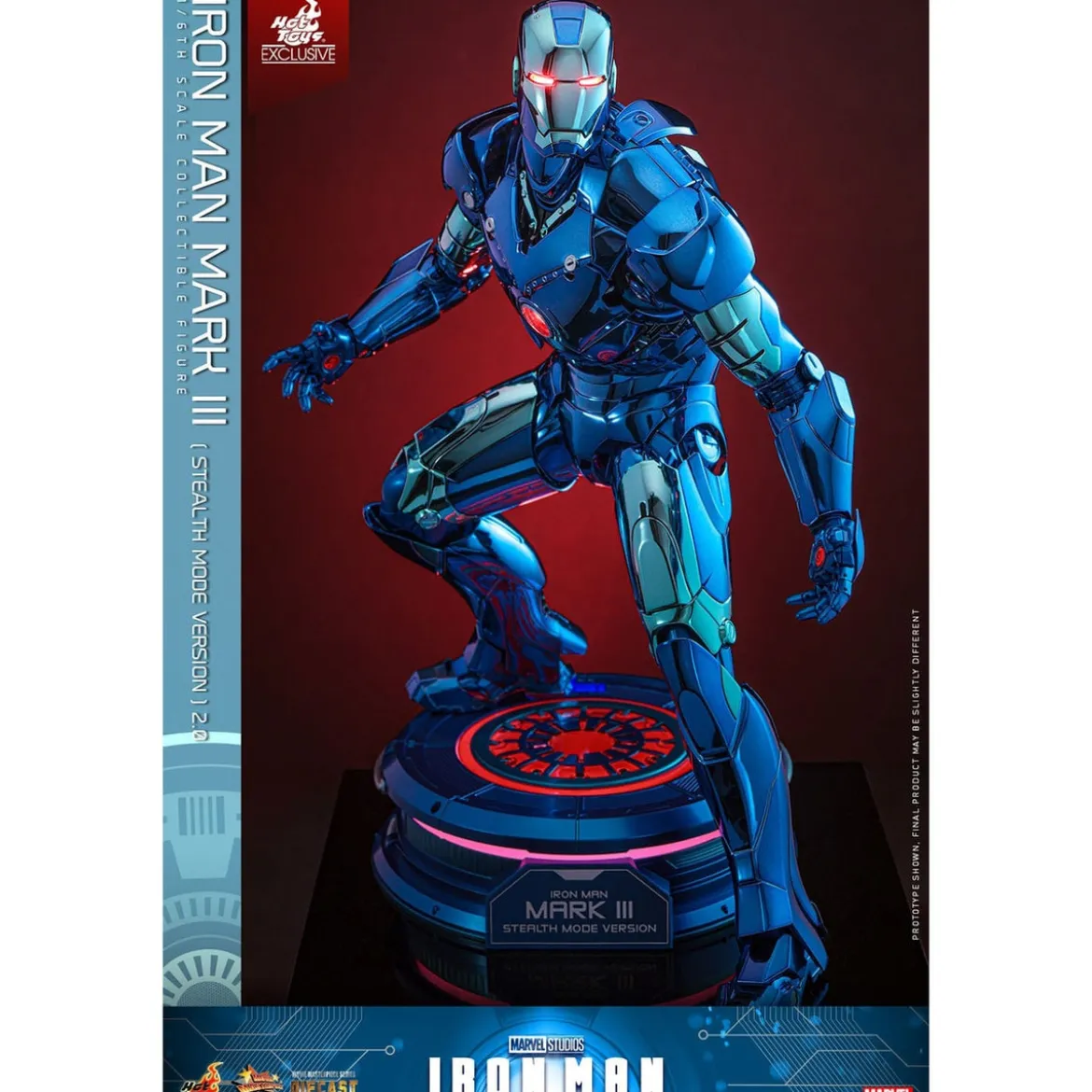 Iron Man Movie Masterpiece Diecast Actionfigur 1/6 Iron Man Mark III (Stealth Mode Ver.) 2.0 Hot Toys Exclusive 33 cm