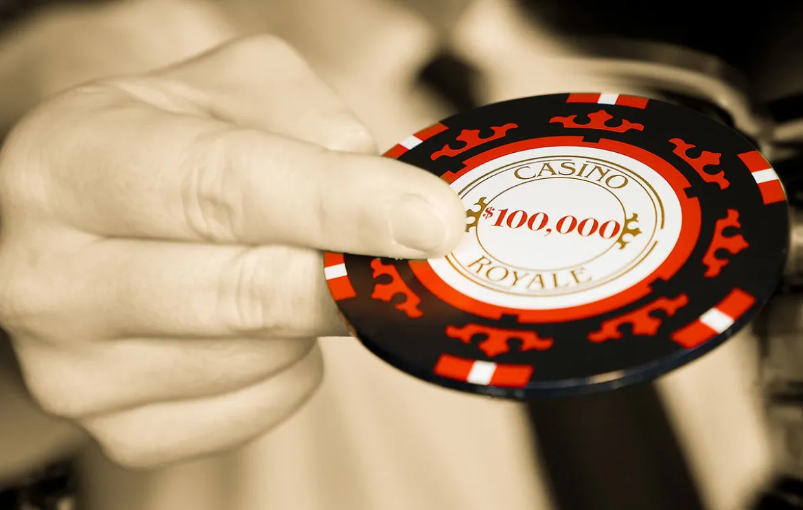 James Bond - Casino Royale Poker Chip Untersetzer 4er Set