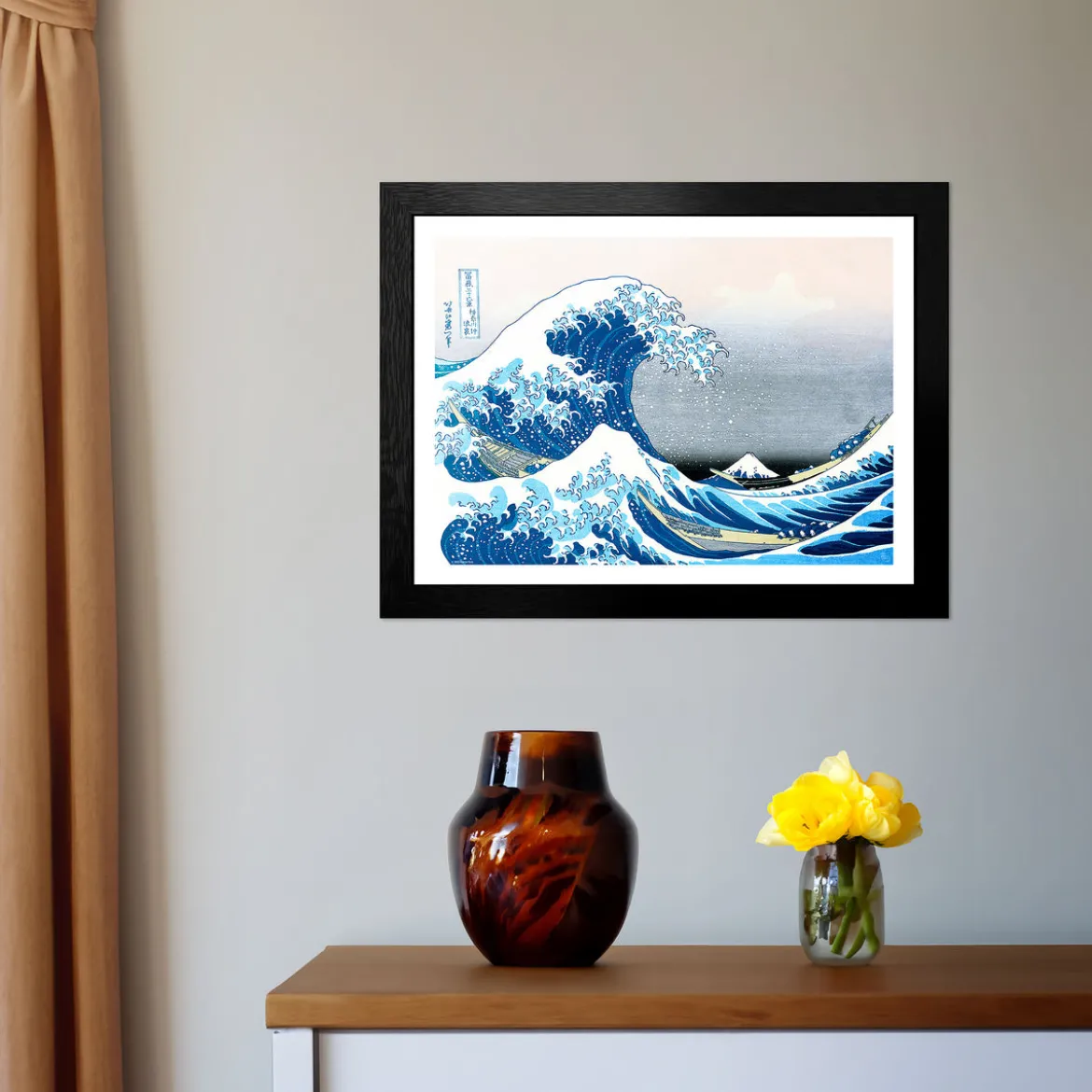 Japanese Wandbild - The Great Wave off Kanagawa