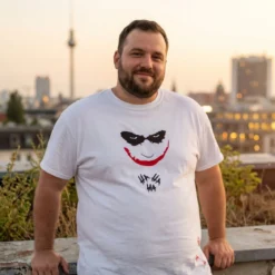 Joker - Hahaha Premium Oversize T-Shirt weiß