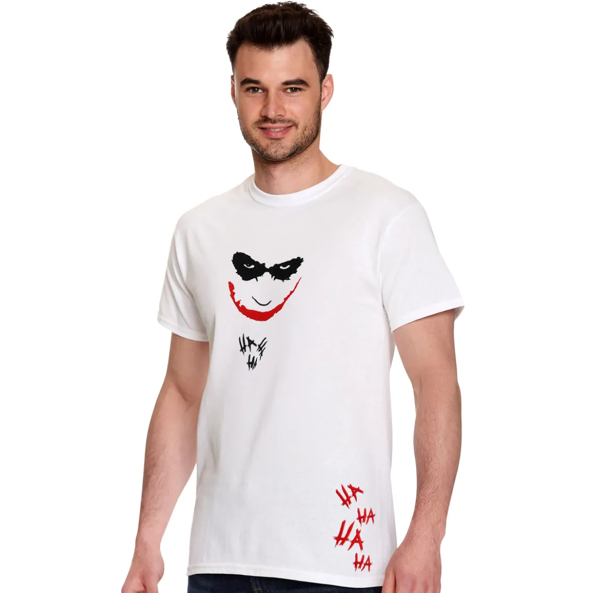 Joker - Hahaha Premium Oversize T-Shirt weiß