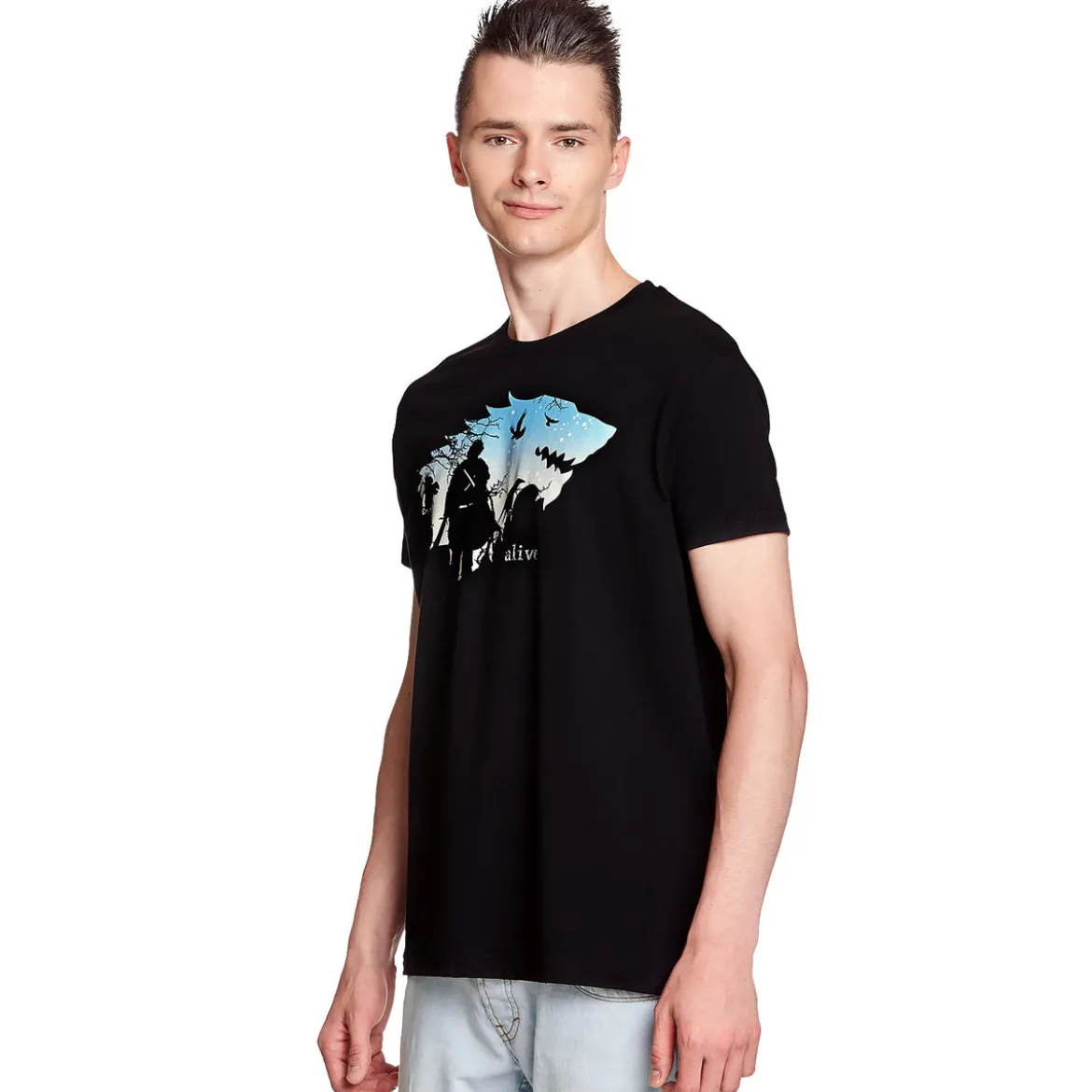 Jon Is Alive T-Shirt schwarz