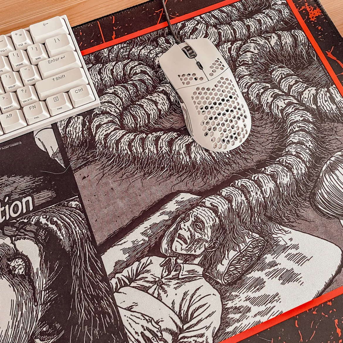 Junji Ito - Honored Ancestor XXL Mousepad