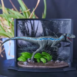 Jurassic Park - Blue Velociraptor Diorama Figur
