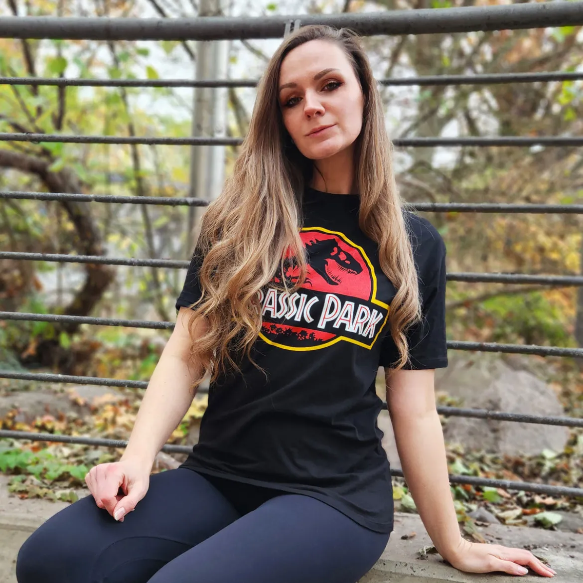 Jurassic Park - Logo T-Shirt schwarz