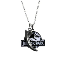 Jurassic Park - Logo & Velociraptor Kralle Halskette limitiert