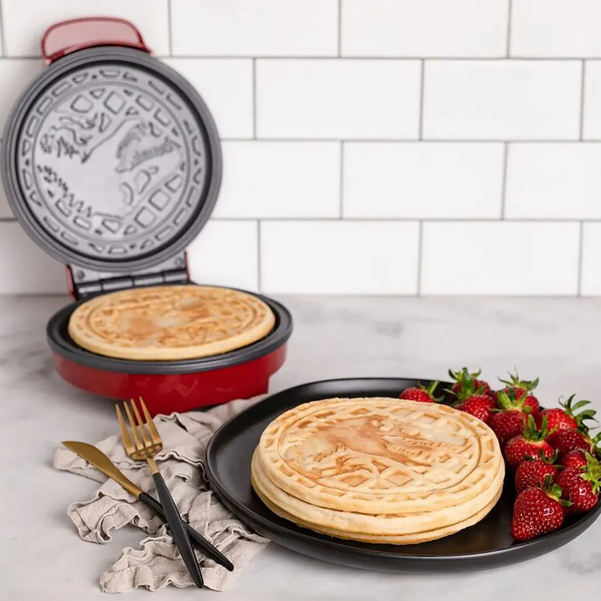 Jurassic Park - Logo Waffeleisen